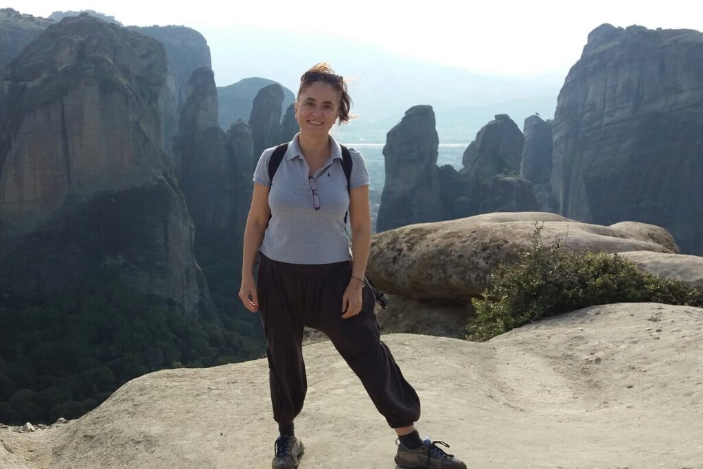Evgenia owner of Travel the Greek Way Blog on Meteora