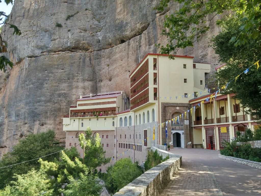 The Mega Spileon Monastery in Kalavrita mountain Greece