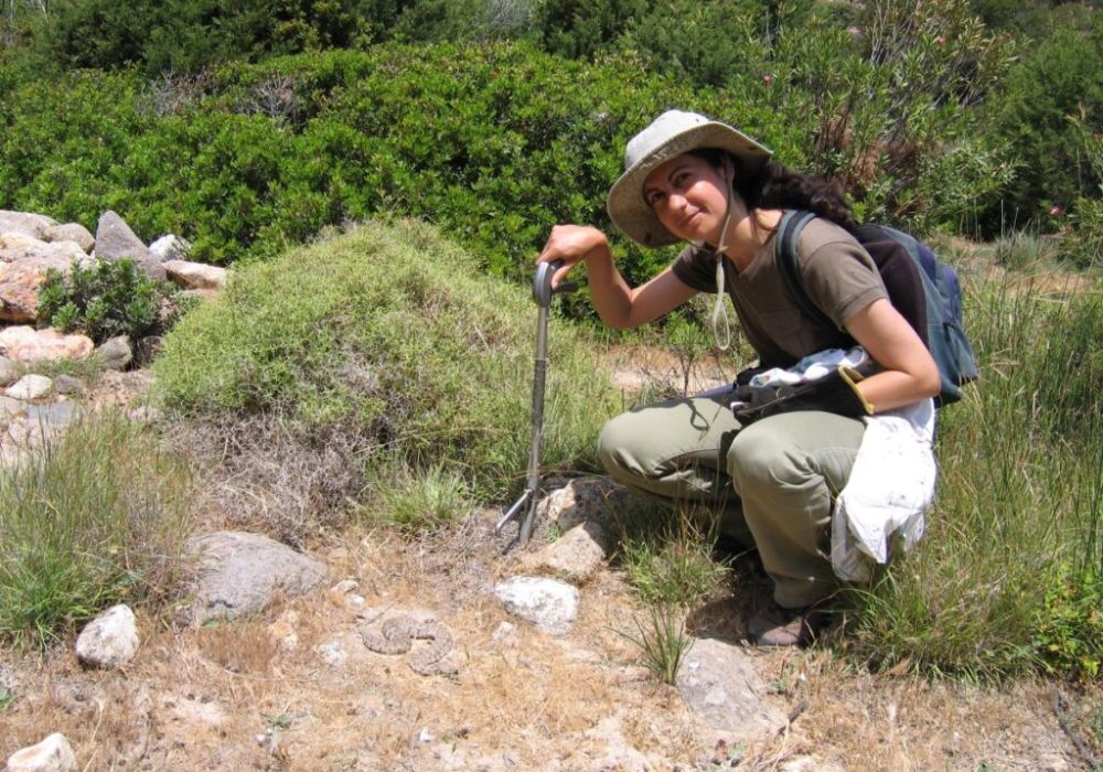 Hike Safely in Greece, hiker woman in Greek trail with a viper