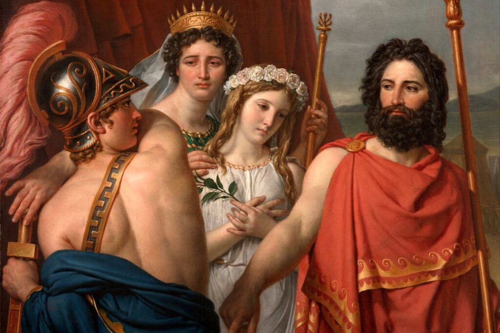 Painting of Ifigenia en Aulidi Sacrifice