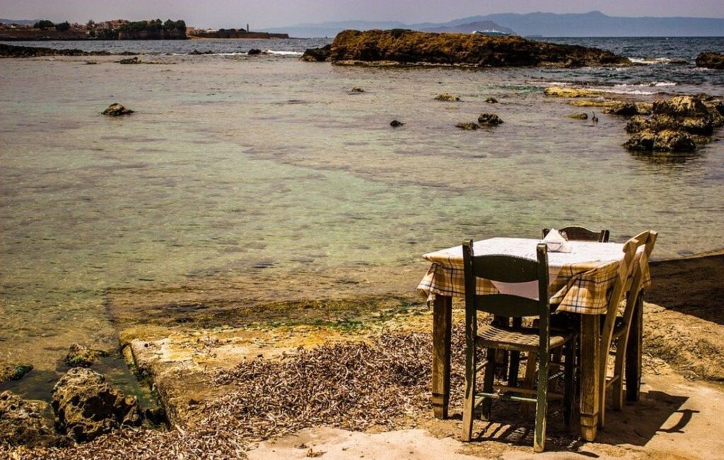 seaside tavern in Greece