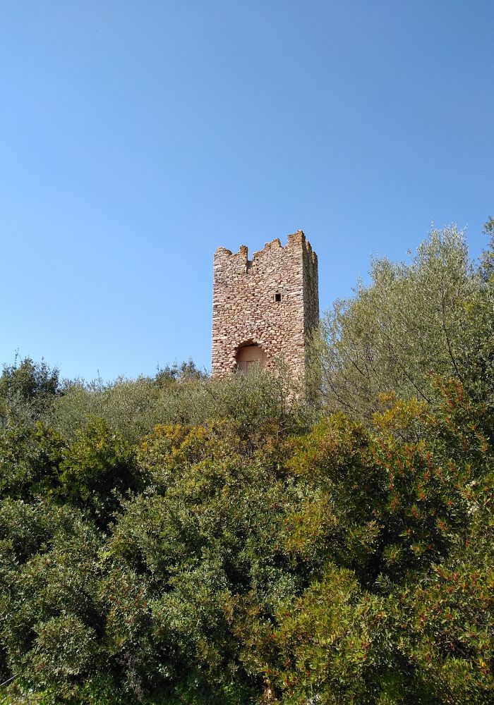 Medieval Oinoi Tower in Marathon Greece