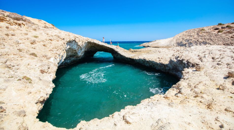 An Amazing Ark that You Can Swim Through in Milos Island.