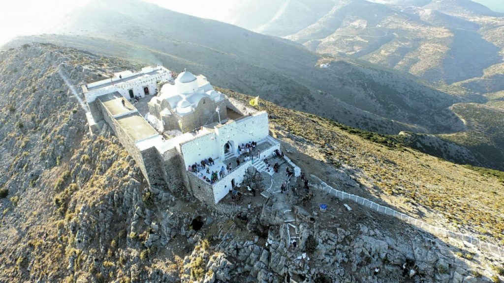 Sifnos Island Remote Monastery on top of mountain