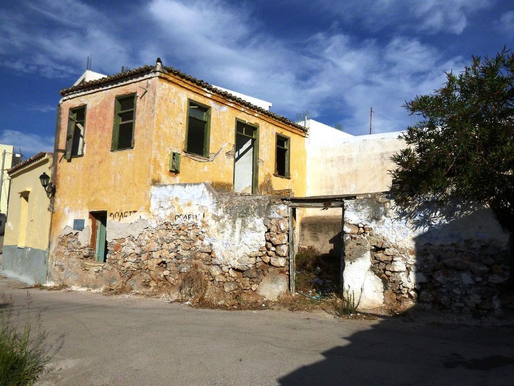 Old houses in Salamina Greece