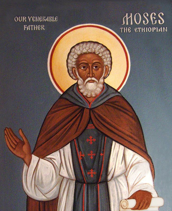 Black orthodox Saints Moses the Ethiopian.