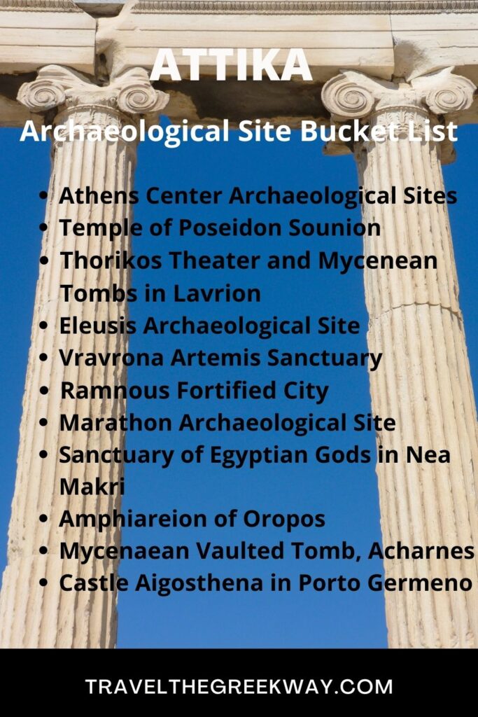 Attika Archaeological sites Bucket list