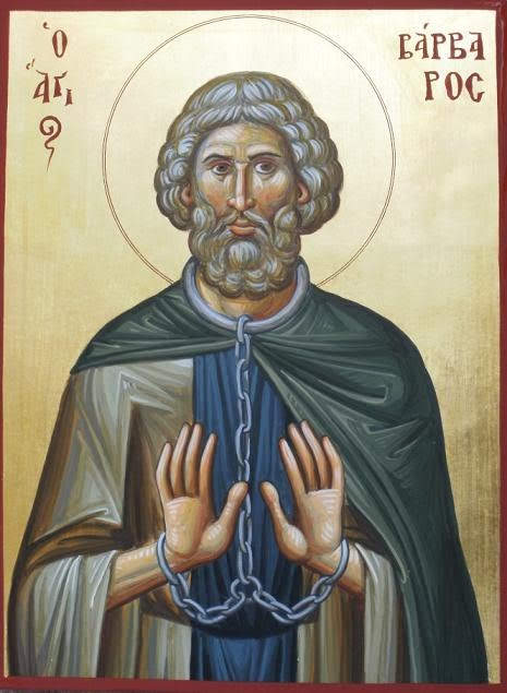 St Barbaros Black Orthodox Saint Icon.