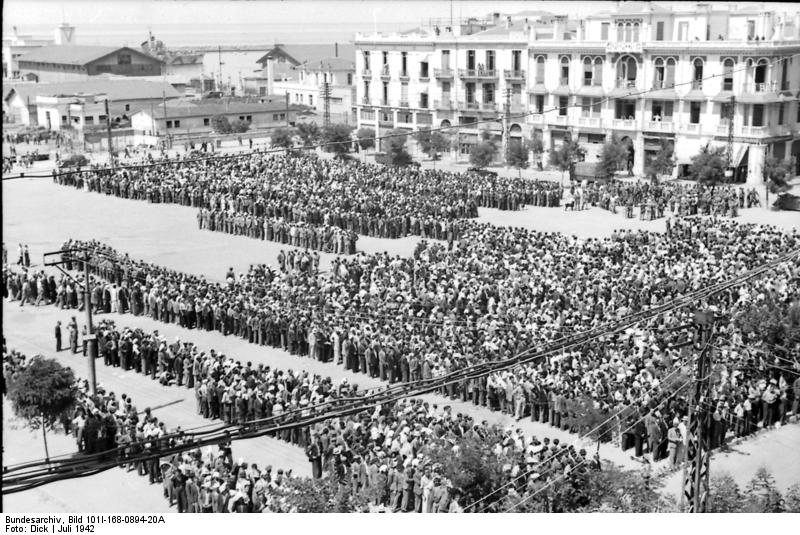 Gathering of Jewish in Thessaloniki