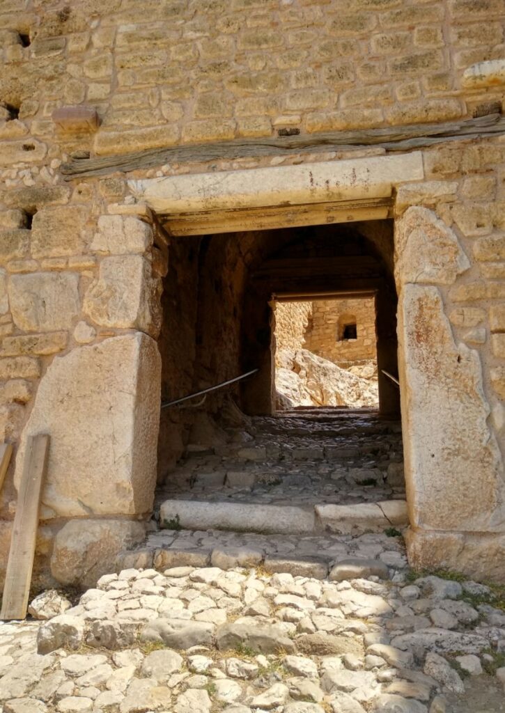 An entrance gate of the castle of Acrocorinth. 