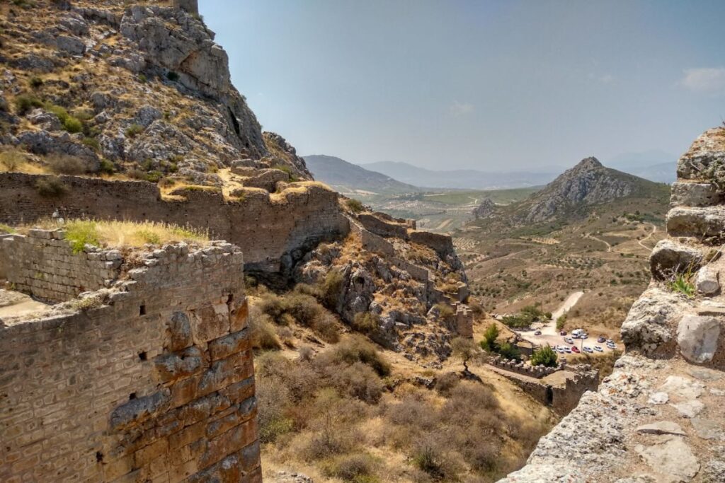 View from Acrocorinth fortifications