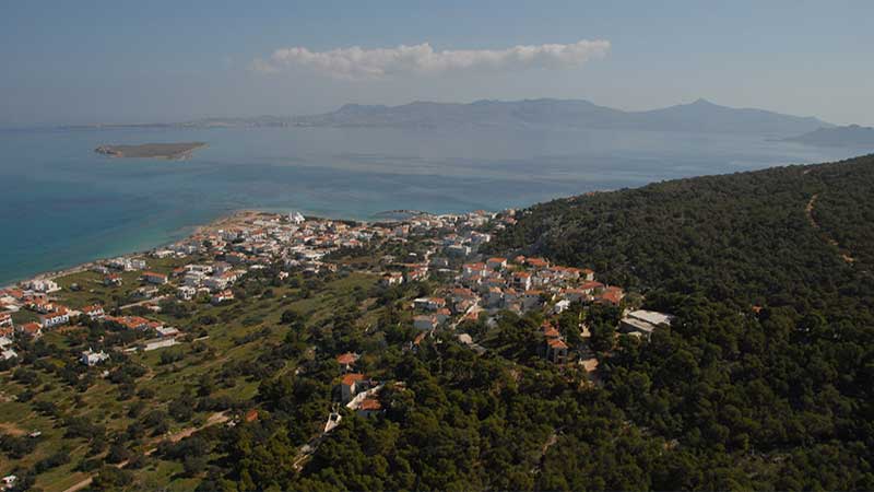 Metochi village in Agistri island