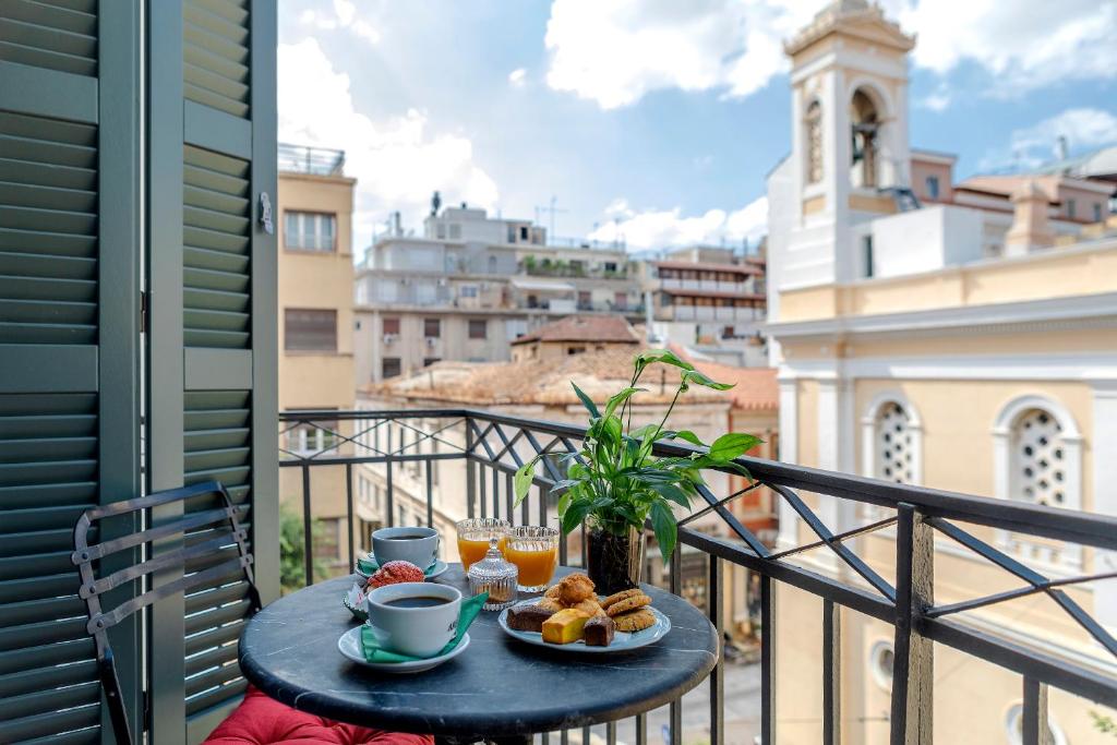 Athens Best Budget Hotels, Noma hotel balcony in Athens.