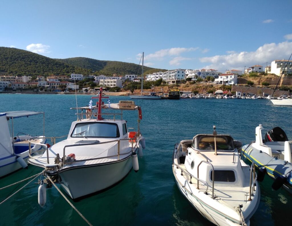 Agistri island: the Megalochori port