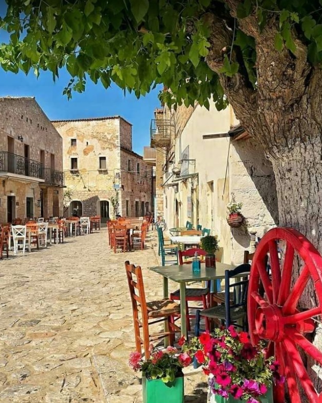 Areopoli town in the Peloponnese