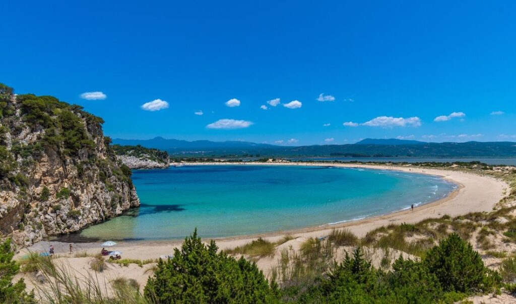 4-day Peloponnese Itinerary, voidokoilia beach 2