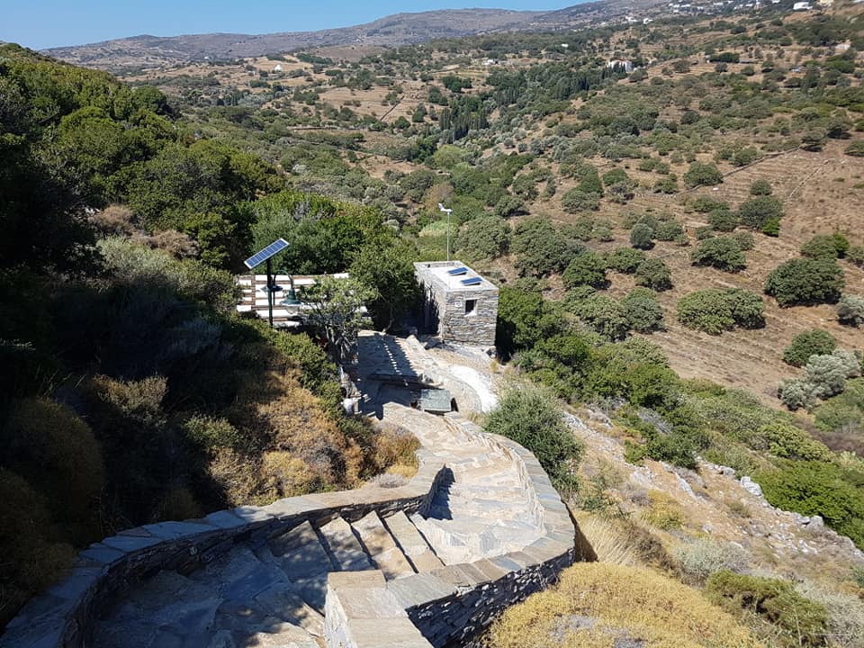 Entrance of the cave of Foros in Andros 