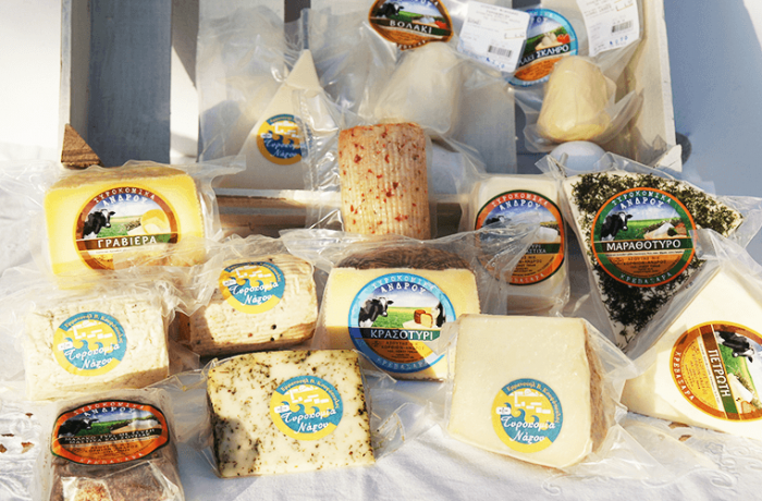 Traditional cheeses in Andros 
