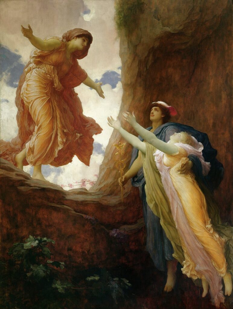 Frederic Leighton, The Return of Persephone, 1891.  Eleusis.