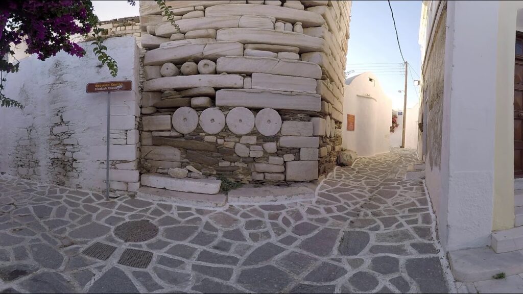 Remains of the Castle in the Old part of Parikia, Paros Greece