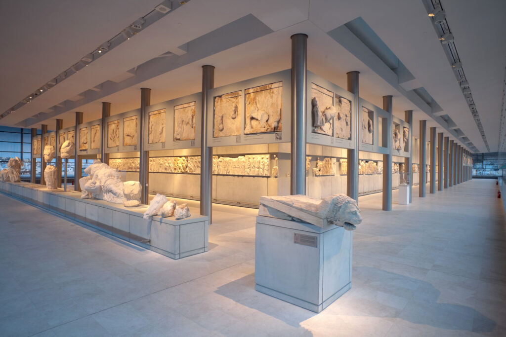 Acropolis museum marble exhibition