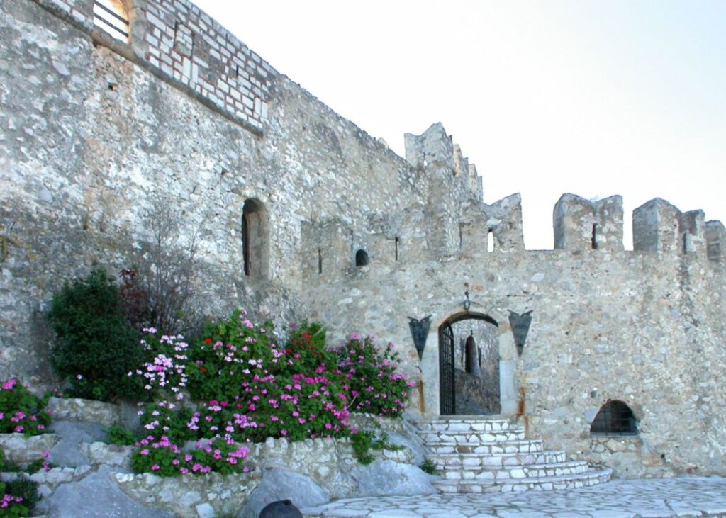  Interior of the Bourtzi Castle in Nafplion Greece 