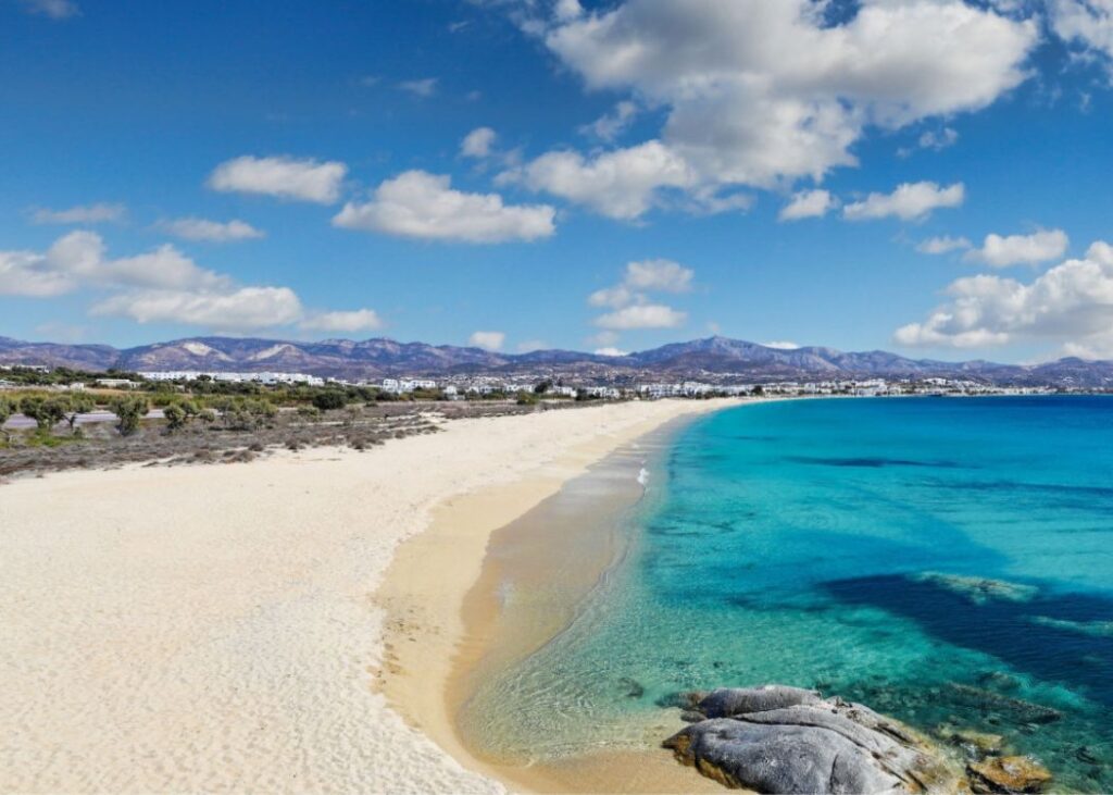 Greece 10-day itinerary: Agios Prokopios sandy beach in Naxos