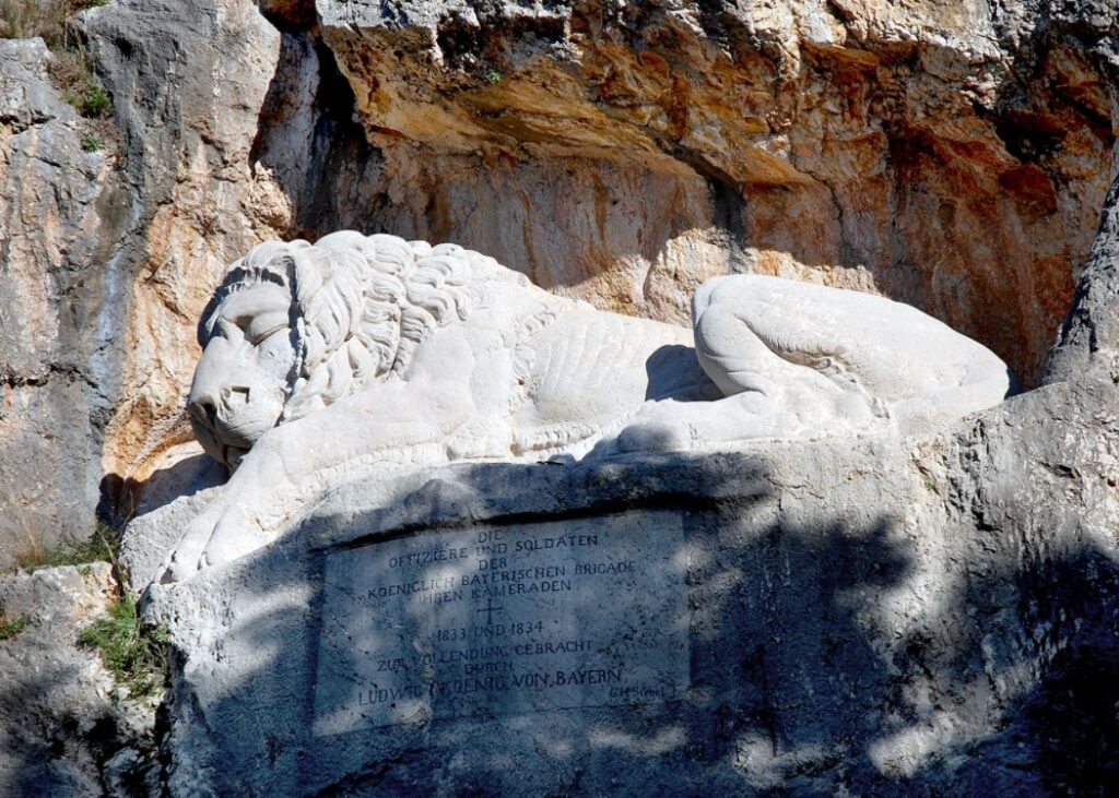 Leon of Bavarians in his eternal sleep in Nafplion Greece