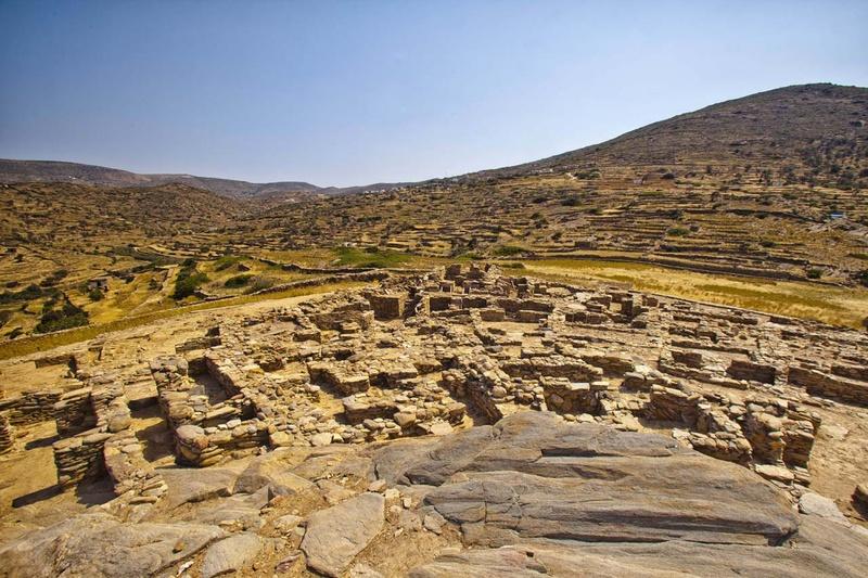 Ancient  Skarkos Settlement taken from a drone.