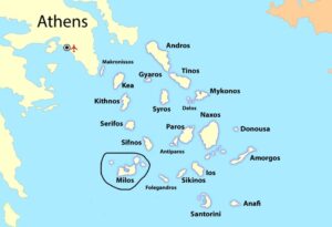 What To Do On Milos Island In 2022 Travel The Greek Way   Milos Map 300x205 