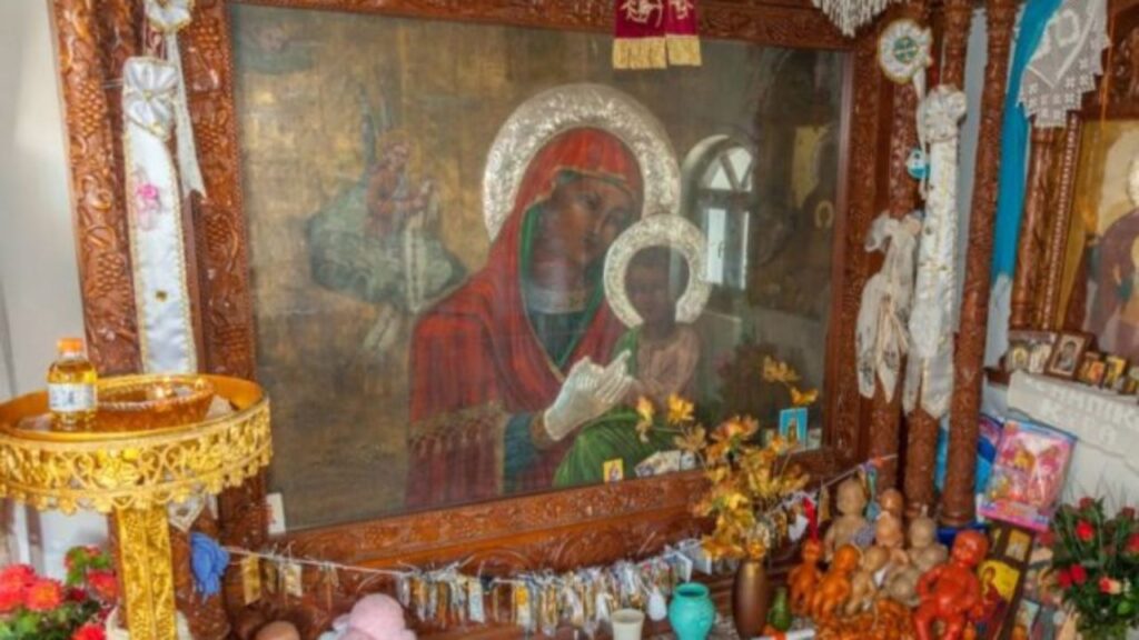 Holy Mother Tsampika Icon in Rhodes Island.