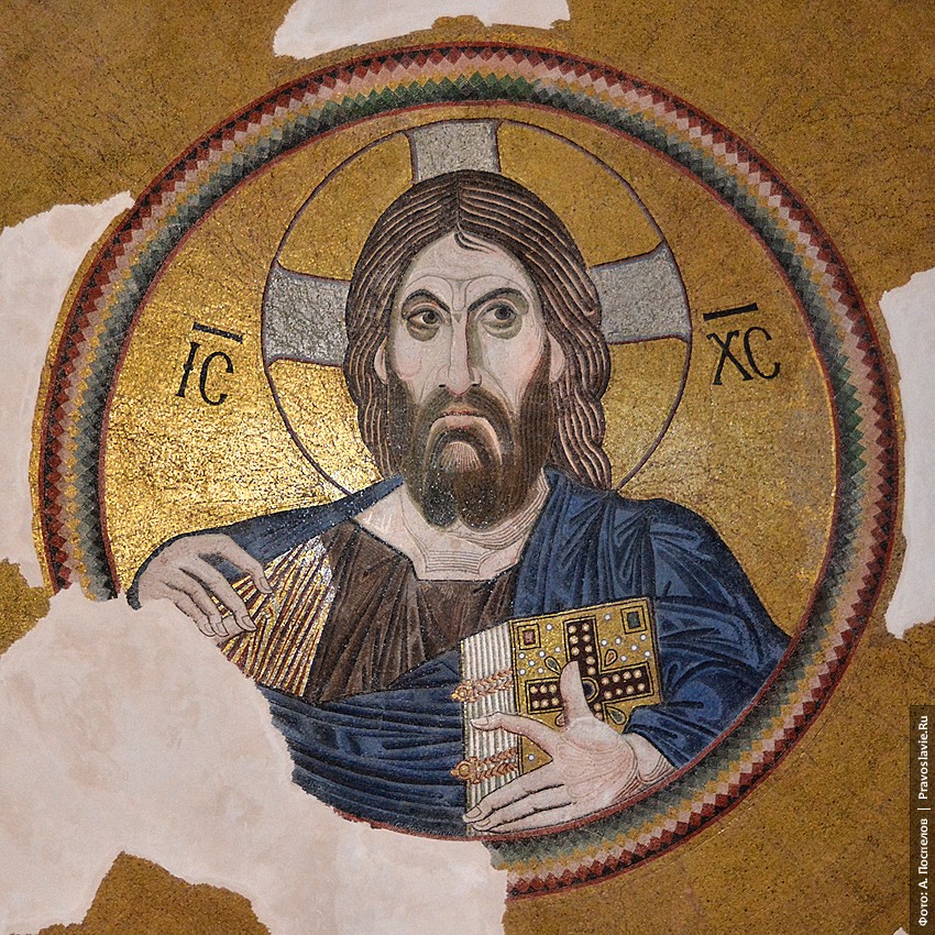 The Byzantine Daphni Monastery in Athens, Pantokrator mosaic