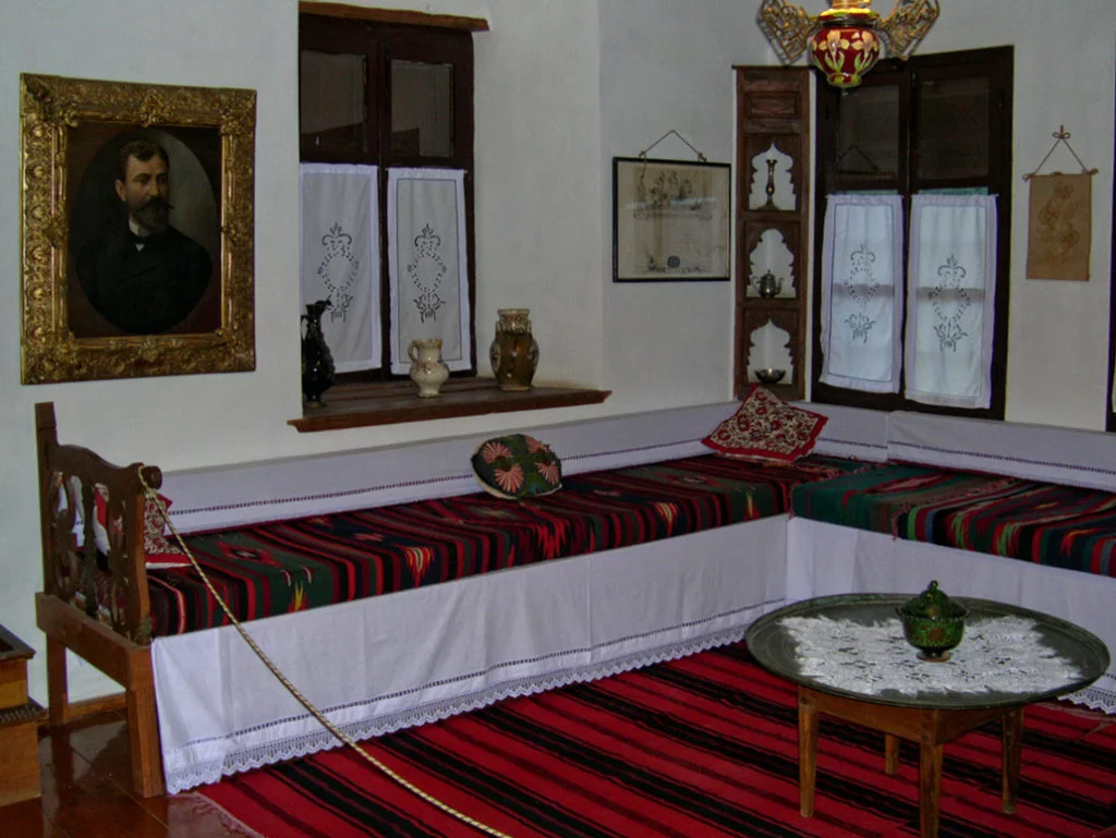 Inside Portaria Folklore Museum a traditional sitting room.