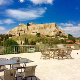 Where to Stay in Athens, apartment with Acropolis view on terrace