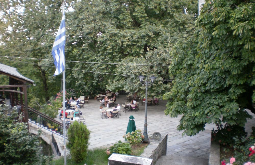 Tsagarada Pelion square of Agia Paraskevi