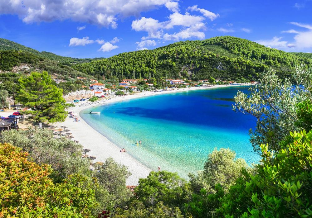 Mamma Mia Greece Locations, Skopelos beach. Best time to go to Greece.