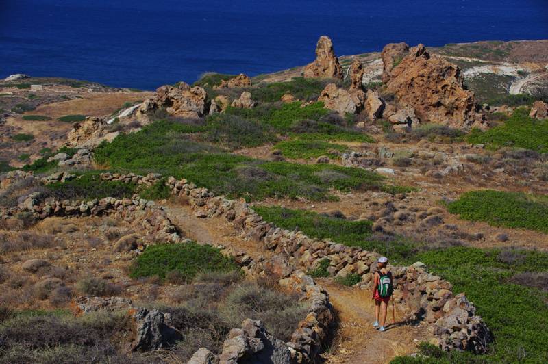 Things to Do on Kimolos Island Hiking trail.