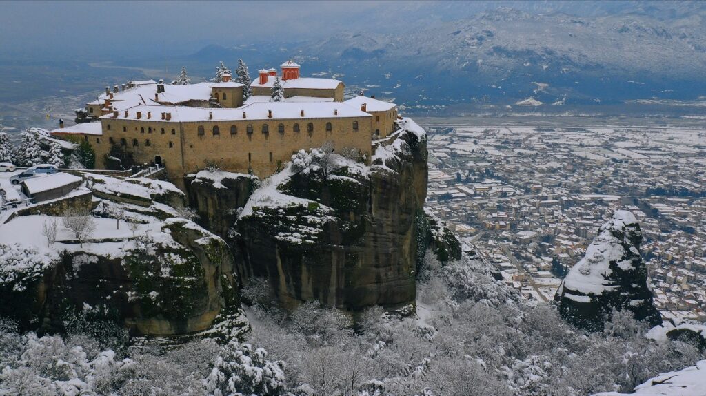 Greece in Winter, Snowy Meteora