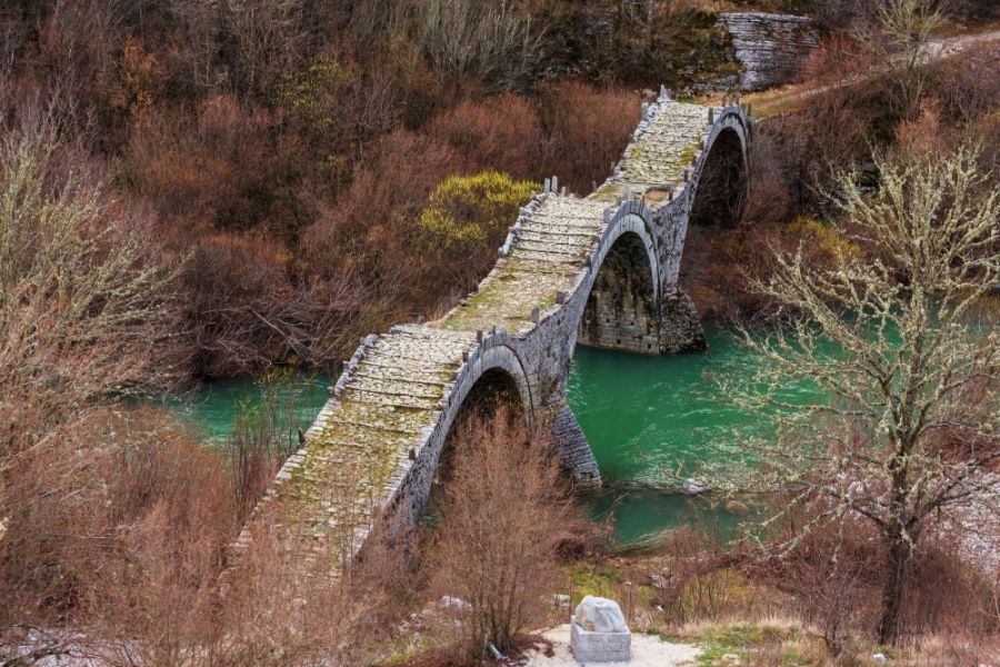 Greece in Winter, Kalogeriko bridge in Zagori