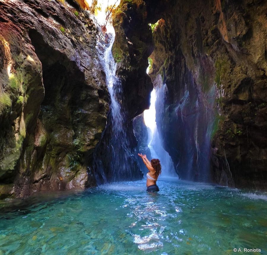 Gorge in Rethymno on Crete island