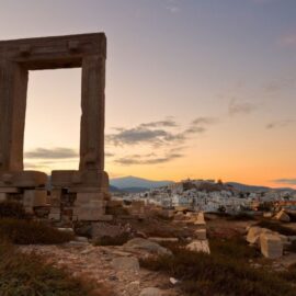 Naxos island the Portra temple