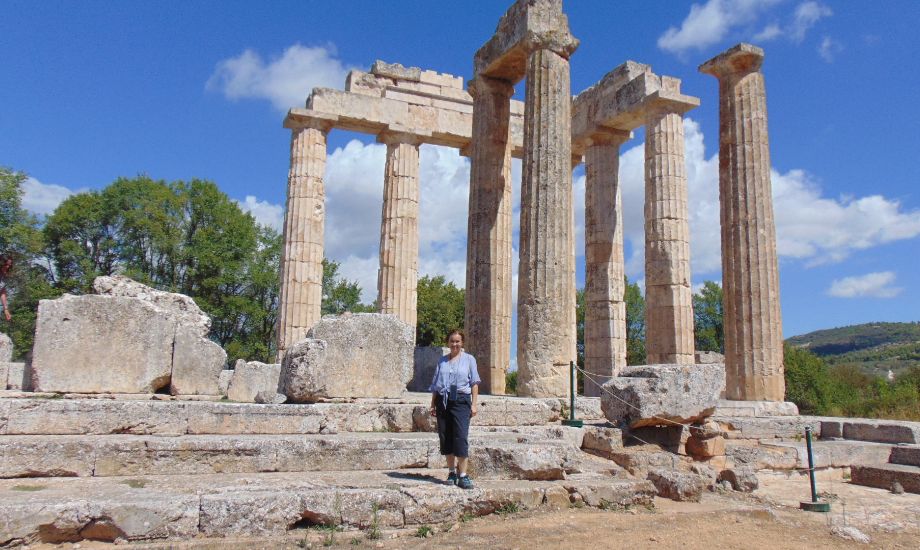 wine tasting in Greece, Nemea, Temple of Zeus