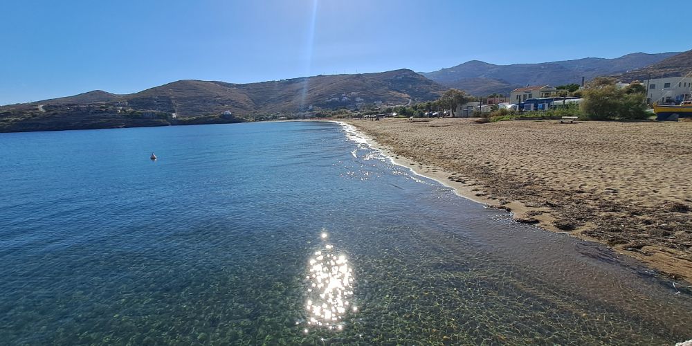 Korrisia beach on Kea island