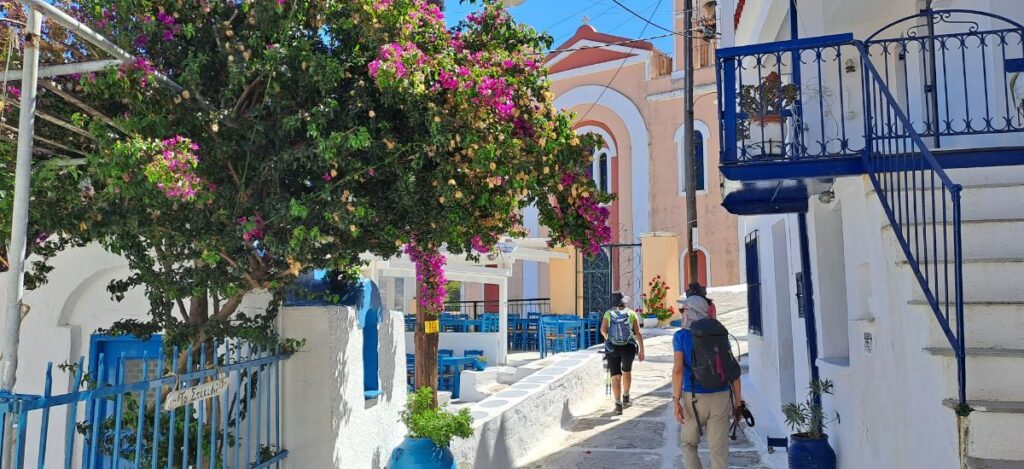 Walking on Ioulis, Kea island's main town