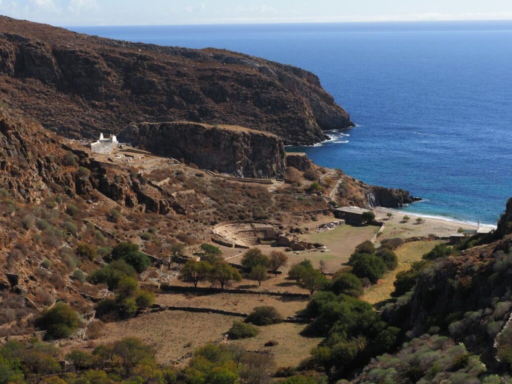 The archaeological site of Karthea on Kea island