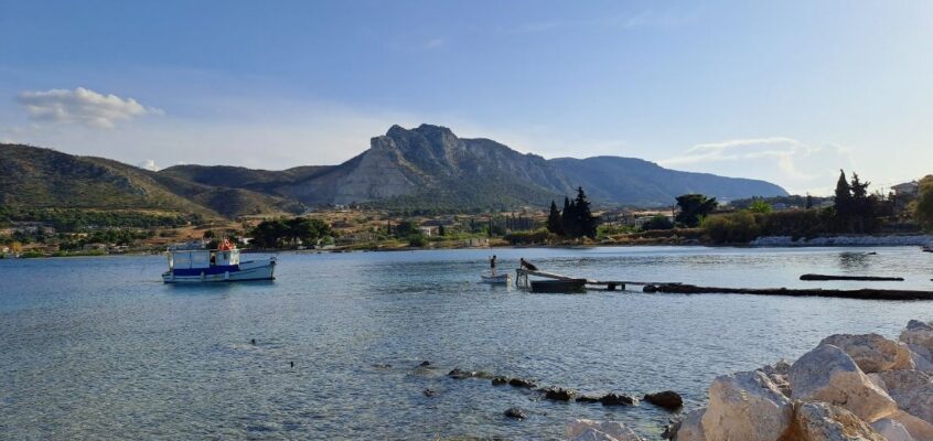 The Ancient Port of Kechries in Corinth Greece