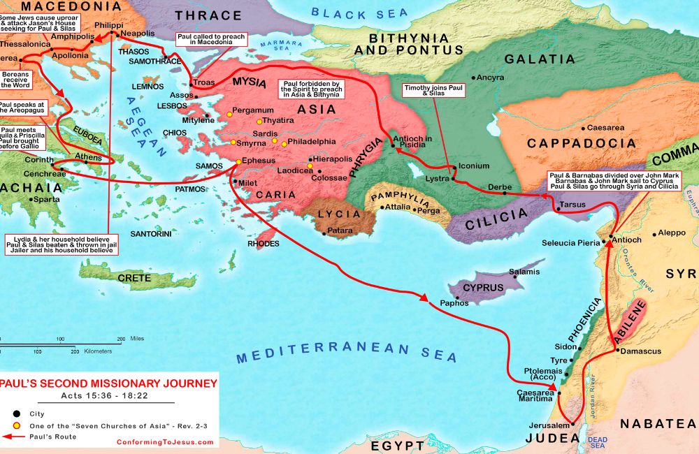 Apostle Paul's second missionary journey