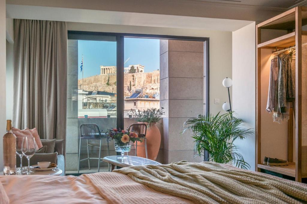 Niche Hotel Room with Acropolis view