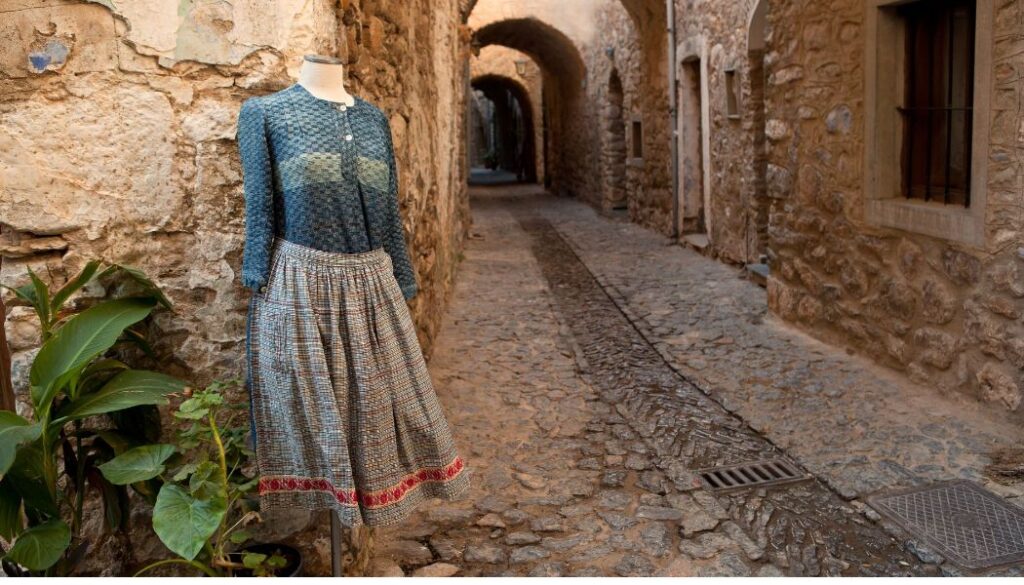 Chios Greece, a medieval alley of Mesta village