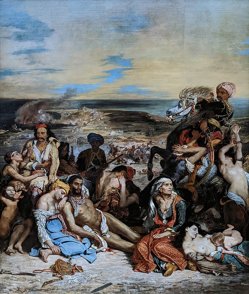 Chios Greece, Delacroix painting of Chios Massacre